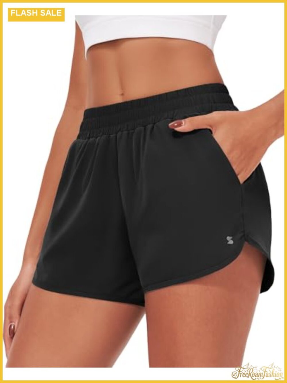 Women's Quick Dry Athletic Running Shorts with Built-In Briefs